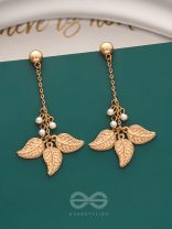 The Flaming Bush- Classy Golden Earrings