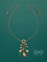 Joys Of Spring- Elegant Golden Necklace With Anti-Tarnish Coating 