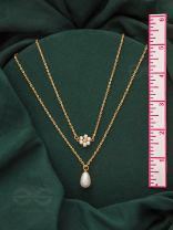 Lily Of The Valley- Golden Pearl Necklace With Anti-Tarnish Coating