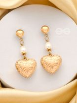 A Heart of Gold- Classy Golden Earrings