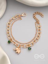 The Jungle King- Golden Layered Bracelet