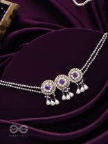 Prasidika- The Beautiful Garden- Stones and Pearls Embroidered Necklace