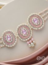 Avaarya- The Enchanting- Stones, Pearls and Sequins Embroidered Choker Necklace 