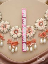 Vinirmita- The Beautiful Garden- Resham, Pearls and Stones Embroidered Choker Necklace