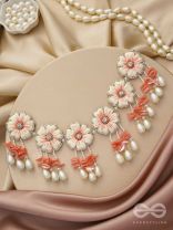 Vinirmita- The Beautiful Garden- Resham, Pearls and Stones Embroidered Choker Necklace