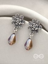 The Frosted Flower- Tiny Trinket Earrings (Lavender)