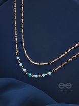 The Wonder Waters- Golden Layered Necklace With Anti-Tarnish Coating 