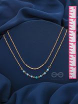 The Wonder Waters- Golden Layered Necklace With Anti-Tarnish Coating 