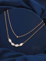 The Stepping Stones- Golden Layered Necklace With Anti-Tarnish Coating 