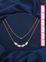 The Stepping Stones- Golden Layered Necklace With Anti-Tarnish Coating 