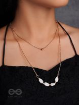 The Stepping Stones- Golden Layered Necklace With Anti-Tarnish Coating 