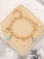 Catch the Sun- Golden Glass Beads Bracelet