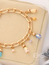 Catch the Sun- Golden Glass Beads Bracelet