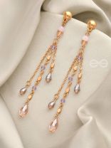 Rains of Castamere- Golden Glass Beads Earrings