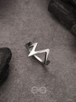 The Crooked Crown- Adjustable Silver Ring