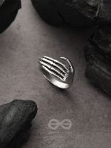 Hands Down- Adjustable Silver Ring