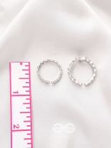 String of Hearts- Set of Two Silver Rings