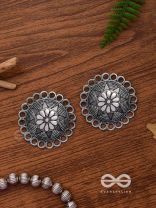 The Sterling Sun-  Oxidized Stud Earrings