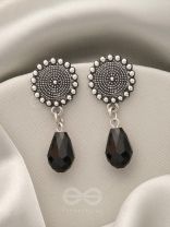 The Moonlit Rain- Tiny Trinket Earrings (Raven Black)