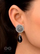The Moonlit Rain- Tiny Trinket Earrings (Raven Black)