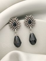 Drops of Light- Tiny Trinket Earrings (Midnight Black)
