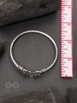 Fancy Florets - Oxidised Bangle Bracelet