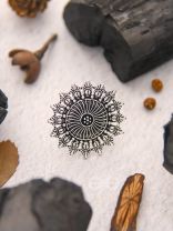 The Foggy Floret - Oxidised Statement Ring