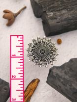 The Foggy Floret - Oxidised Statement Ring