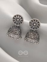 The Blooming Bud- Brass Jhumka Earrings