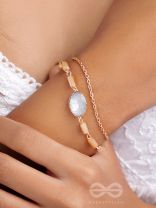 The Grey Sky- Golden Embellished Bracelet