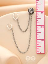 The Falling Stars- Oxidised Beads Earcuff (One Ear)