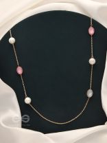 The Cosmic Attraction- Golden Bead Necklace With Anti-Tarnish Coating 