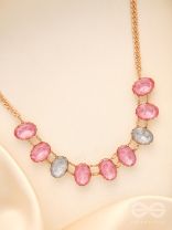 Garland Of Wild Roses- Golden Embellished Necklace With Anti-Tarnish Coating 