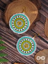 The Wheel of Fortune- Elegant Beaded Earrings
