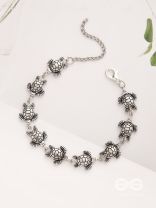 The Turtle Tale- Oxidised Turtle Bracelet