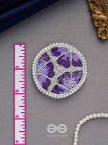 Samstara- Adorned with Flowers- Stones, Beads and Sequins Embroidered Earrings