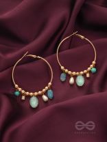 The Jazzy Cosmos- Golden Embellished  Earrings