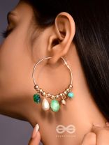 The Jazzy Cosmos- Golden Embellished  Earrings