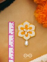 Elaana- The Charming Marigold- Pearls and Resham Embroidered Earrings