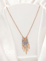 The Splashy Sleet- Golden Embellished Necklace With Anti-Tarnish Coating