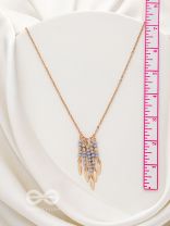 The Splashy Sleet- Golden Embellished Necklace With Anti-Tarnish Coating