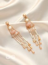 The Bermuda Triangle- Golden Embellished Earrings