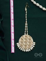 YASTIKA - BEAUTY IN PEARLS - STONE, BEADS AND PEARLS EMBROIDERED MAANGTIKA