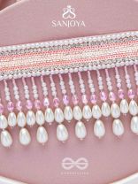 Avasya - The Dew Drops - Beads, Sequins And Pearl Drops Hand Embroidered Choker Neckpiece