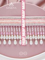 Avasya - The Dew Drops - Beads, Sequins And Pearl Drops Hand Embroidered Choker Neckpiece