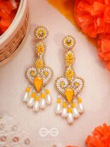 Aatapya- The Glorious Sunshine- Pearls and Stones Embroidered Earrings