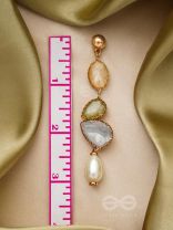 The Flowery Branch- Golden Embellished Earrings