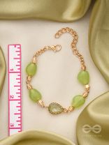 The Lush Loop- Golden Embellished Bracelet