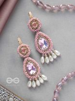 Aarakta- The Pink Beauty- Pearls and Stones Embroidered Hair Clips