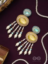 Ilvaka- The Celestial Enigma- Pearls and Stones Embroidered Earrings